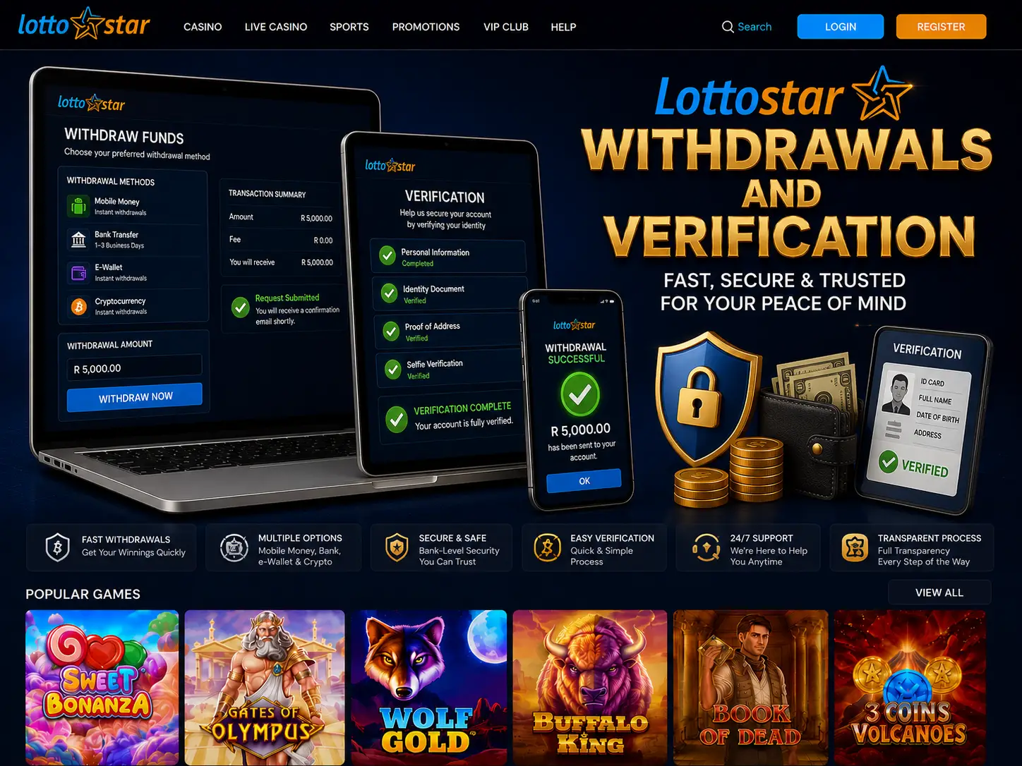 Withdrawals and Verification