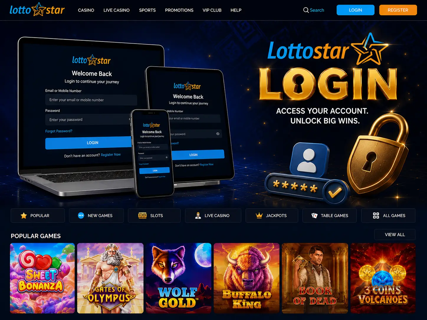 Lottostar Login: Accessing Your Casino Account in Africa