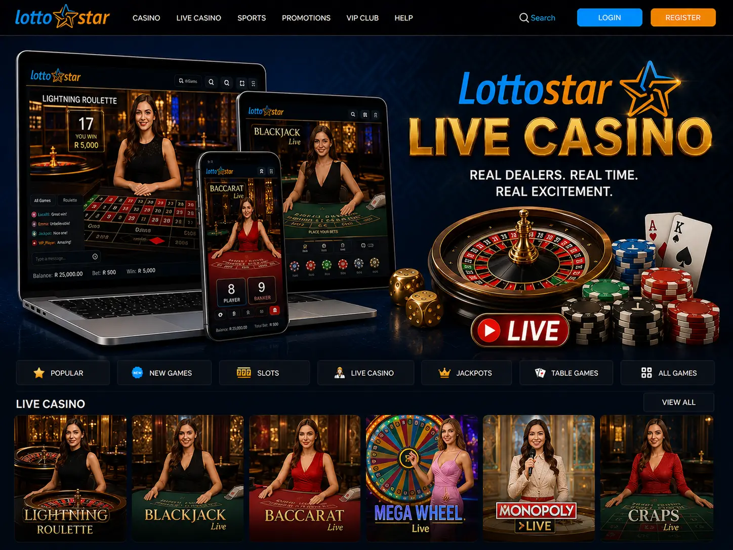 Live Casino and Live Games